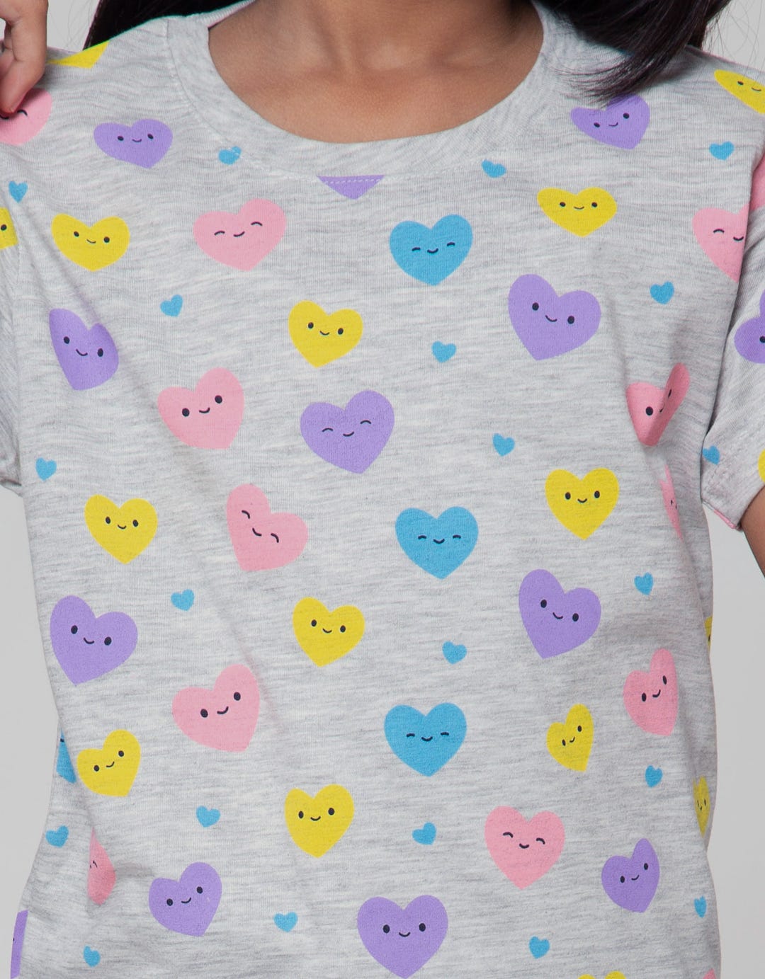 Little M Short Sleeve T-Shirt Fp Hearts