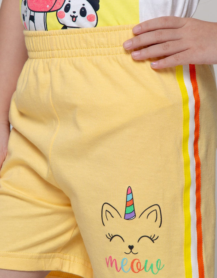 Little M Short Pants Basic Short Rib Rainbow