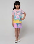 Little M Short Pants Tie Dye Sablon Cat