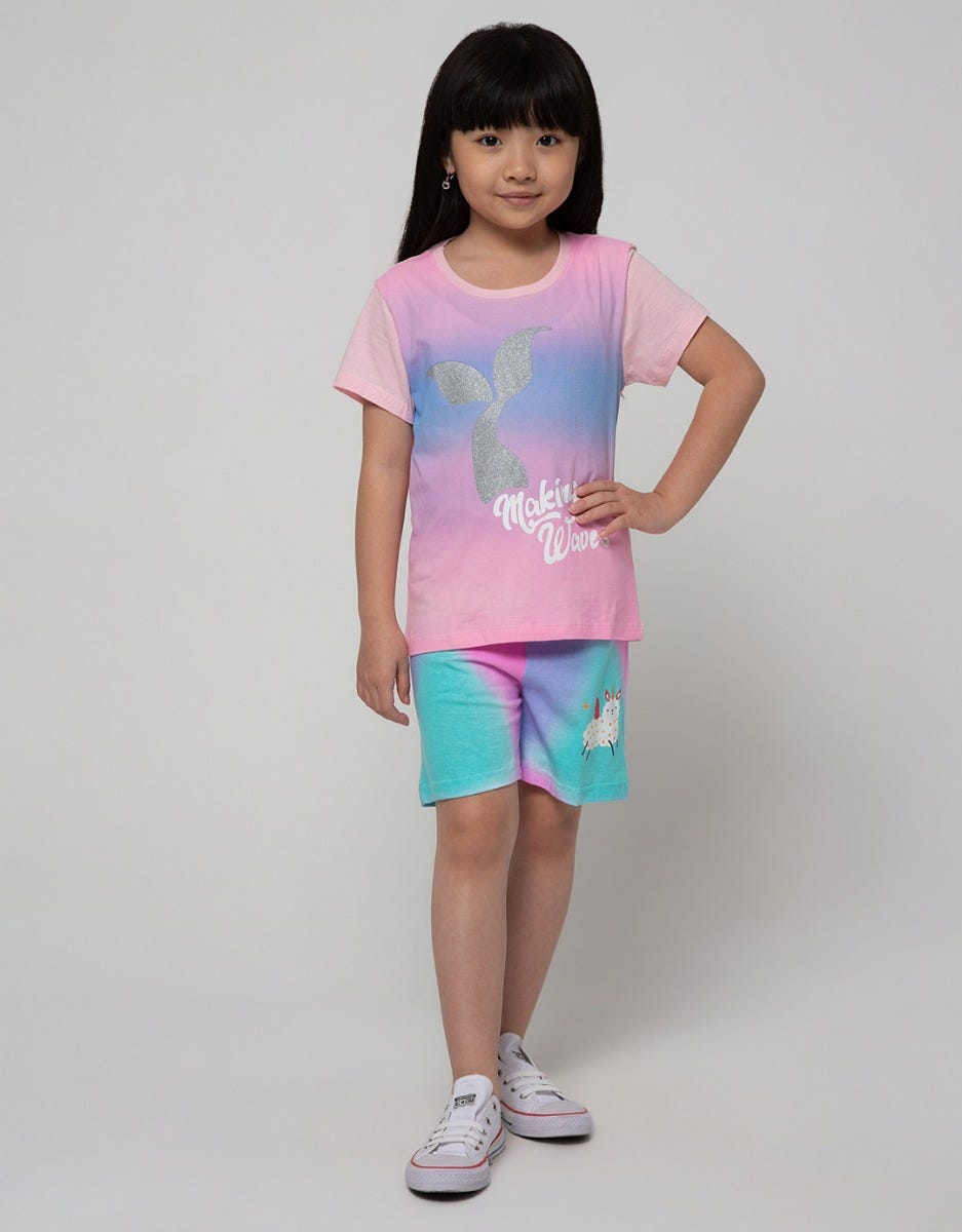 Little M Short Pants Short Tie Dye Sablon