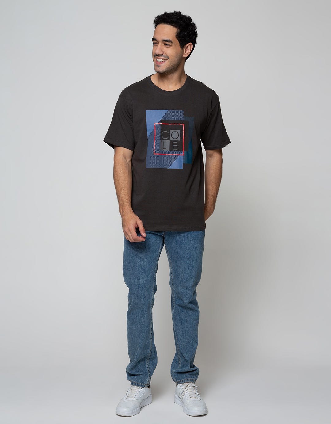 Cole Short Sleeve T-Shirt Print Cubes Logo
