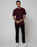 Cole Short Sleeve Polo Shirt Lacose Slub Collar