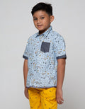 Little M Short Sleeve Shirt Dino