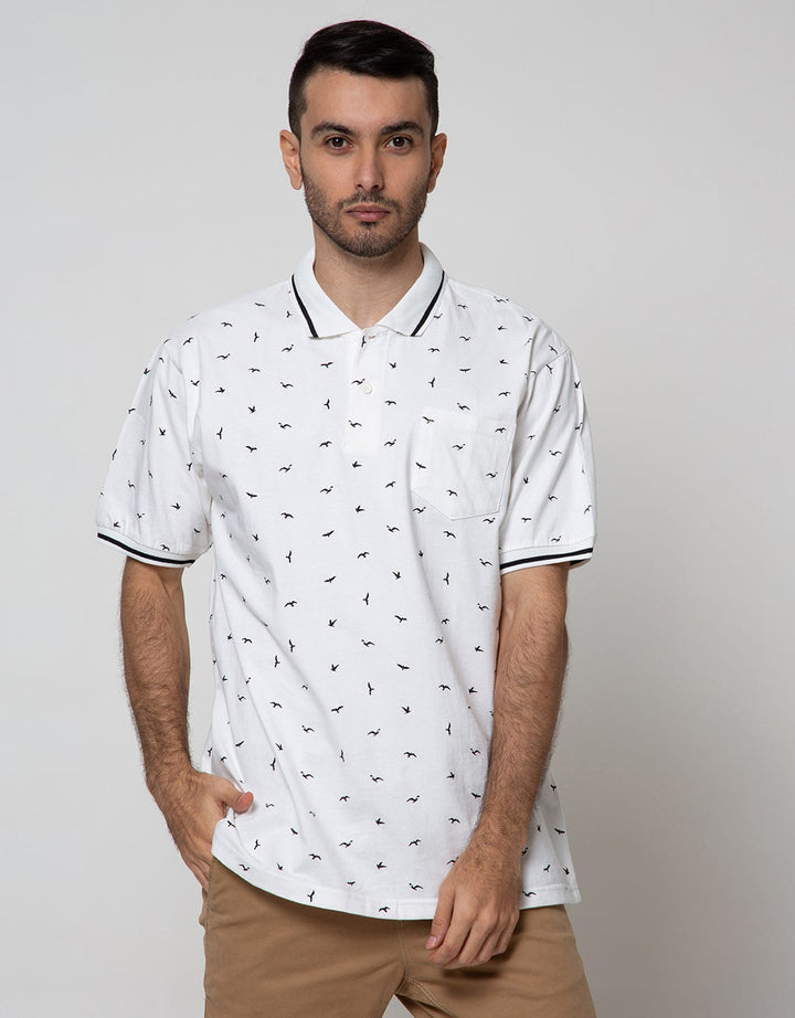 Cole Short Sleeve Polo Shirt Polo Print Bird