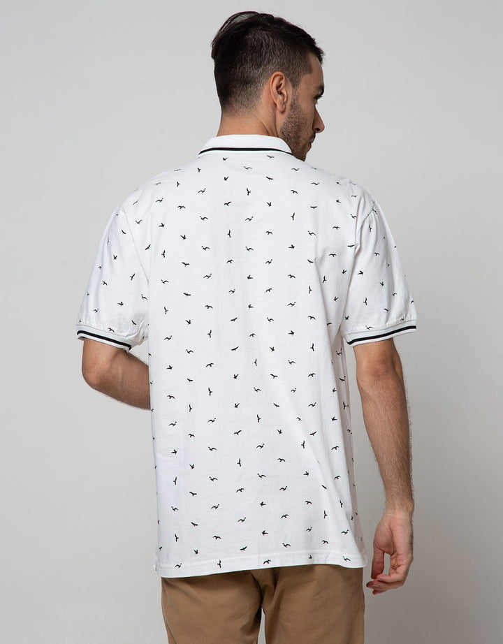 Cole Short Sleeve Polo Shirt Polo Print Bird