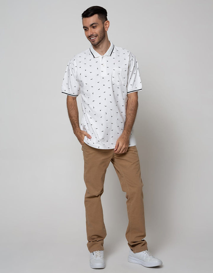 Cole Short Sleeve Polo Shirt Polo Print Bird