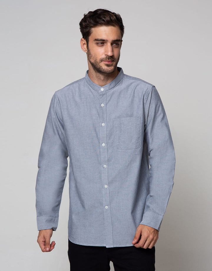 Cole Long Sleeve Shirt Grandad 1 Pocket