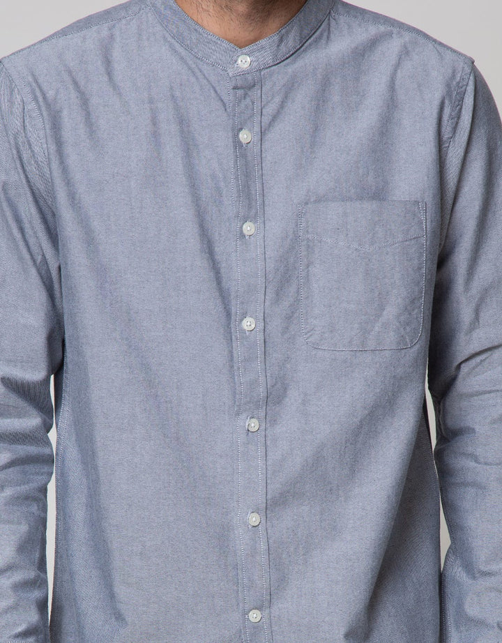 Cole Long Sleeve Shirt Grandad 1 Pocket