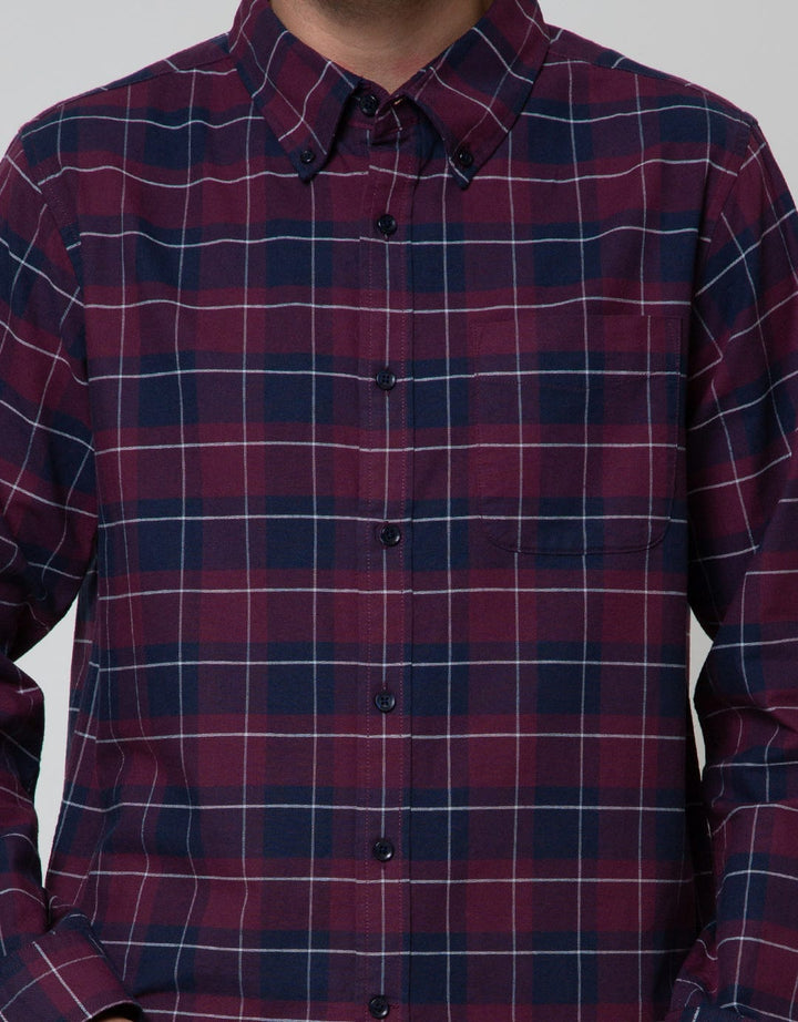 Cole Long Sleeve Shirt Check 1 Pocket