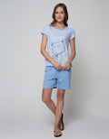 Nevada Short Sleeve Pyjama Shorts Peace Kitty