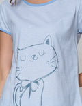Nevada Short Sleeve Pyjama Shorts Peace Kitty