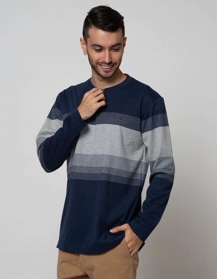 TERRY STRIPE SWEATER