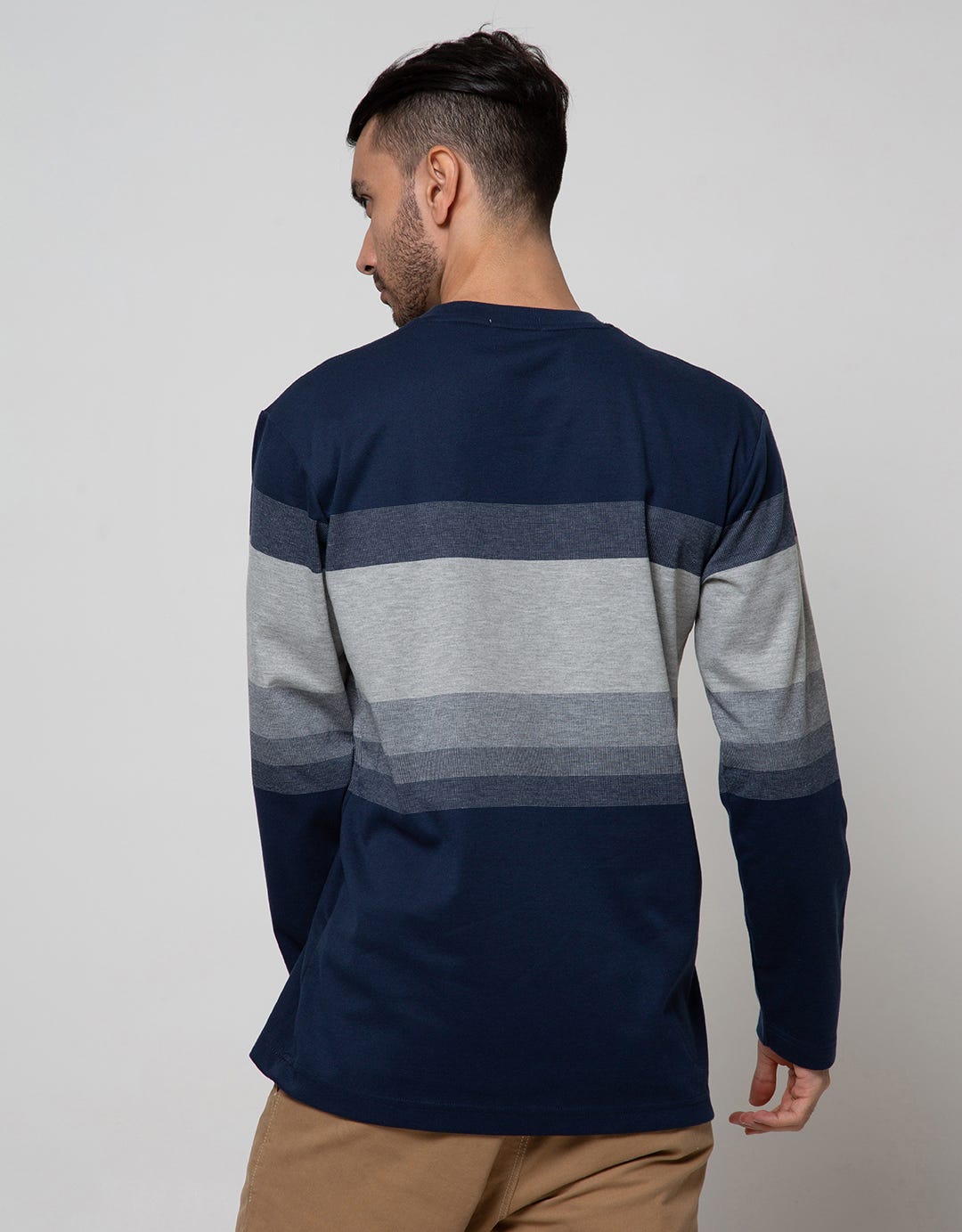 TERRY STRIPE SWEATER