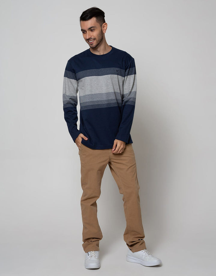 TERRY STRIPE SWEATER