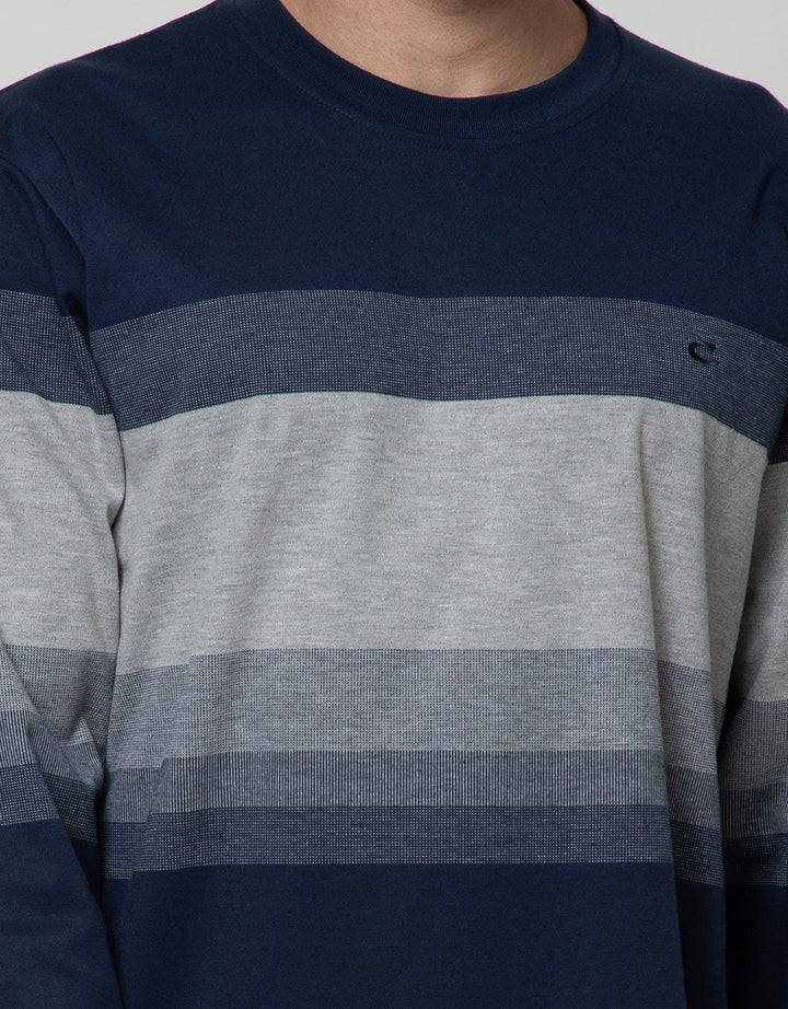 TERRY STRIPE SWEATER