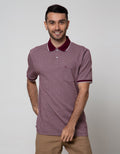 Cole Short Sleeve Polo Shirt Solid Textured