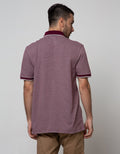 Cole Short Sleeve Polo Shirt Solid Textured