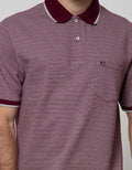 Cole Short Sleeve Polo Shirt Solid Textured