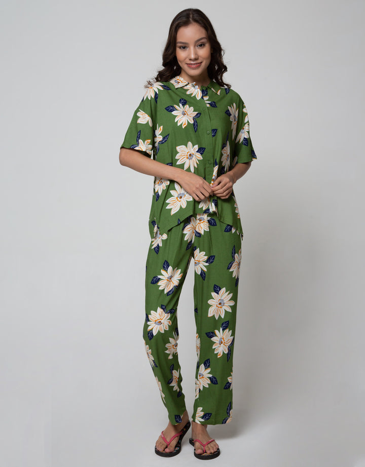 St. Yves Short Sleeve Pyjama Pants Sunflower