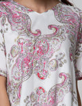 St. Yves Short Sleeve Pyjama Pants Flower Abstrak
