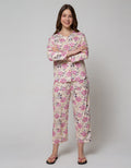St. Yves Long Sleeve Pyjama Pants Rustic Popy