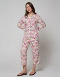 St. Yves Long Sleeve Pyjama Pants Rustic Popy