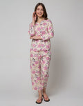 St. Yves Long Sleeve Pyjama Pants Rustic Popy