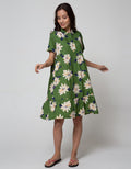 St. Yves Short Sleeve Midi Dress Sunflower 2 Combo
