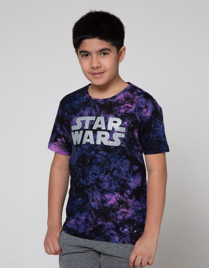 Star Wars Logo Huruf Short Sleeve T-Shirt