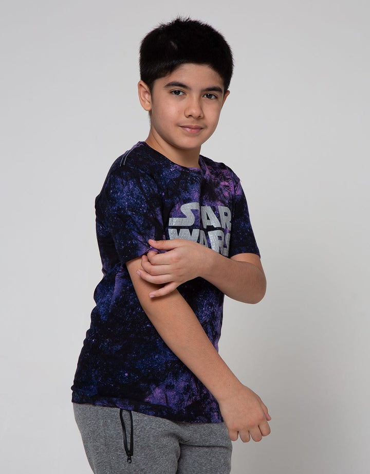 Star Wars Logo Huruf Short Sleeve T-Shirt