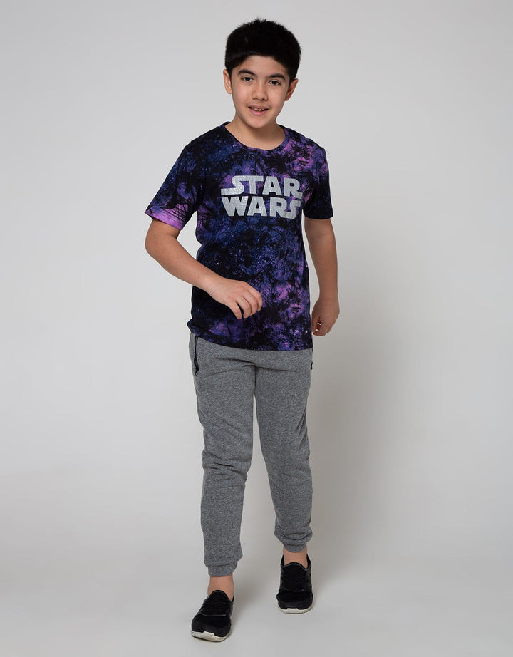 Star Wars Logo Huruf Short Sleeve T-Shirt