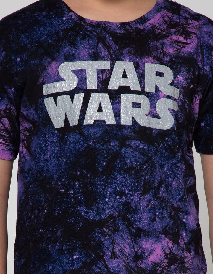 Star Wars Logo Huruf Short Sleeve T-Shirt