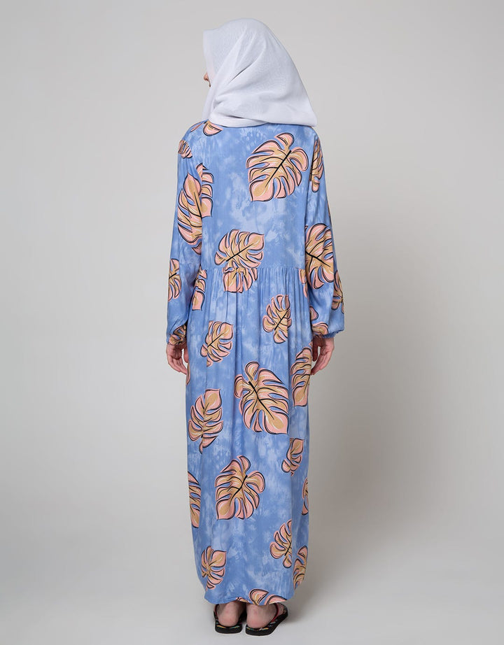 St. Yves Long Sleeve Maxi Dress Big Monstera