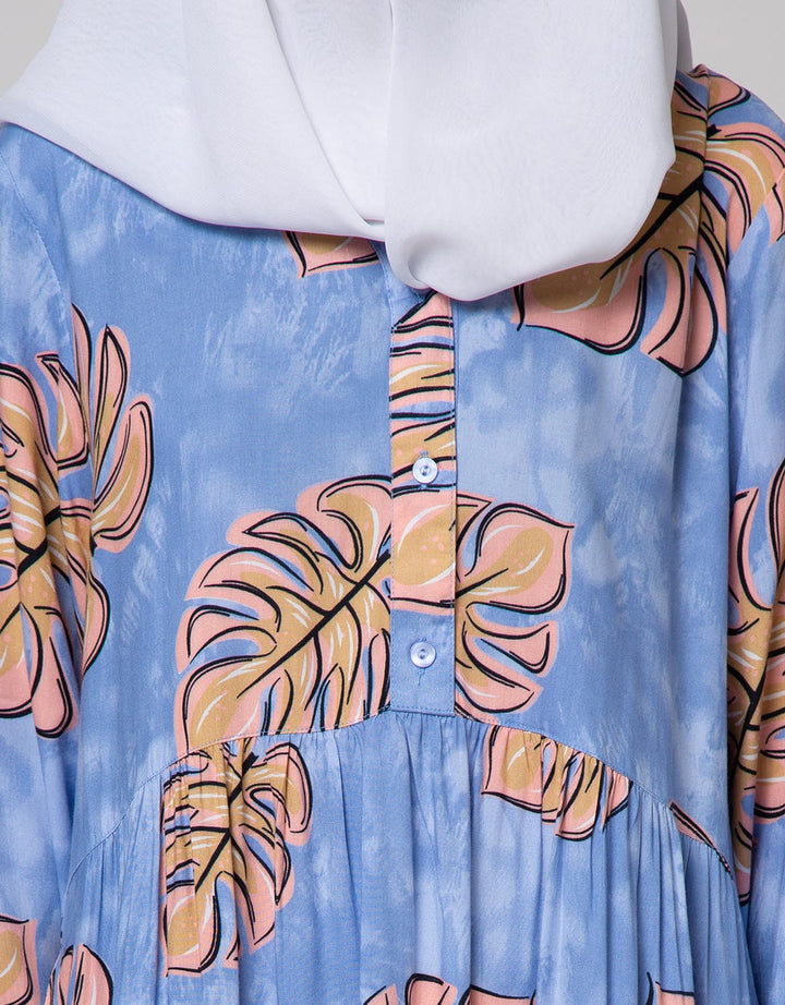 St. Yves Long Sleeve Maxi Dress Big Monstera