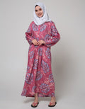 St. Yves Long Sleeve Maxi Dress Big Monstera