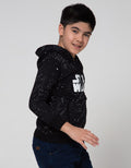 Star Wars Sweater Hood Logo Print Dot