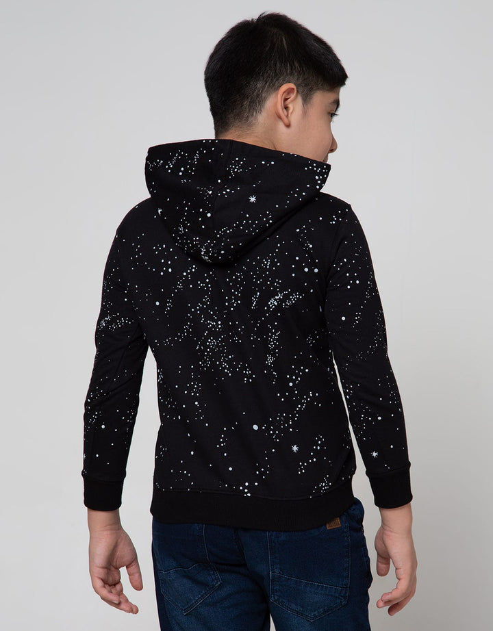 Star Wars Sweater Hood Logo Print Dot