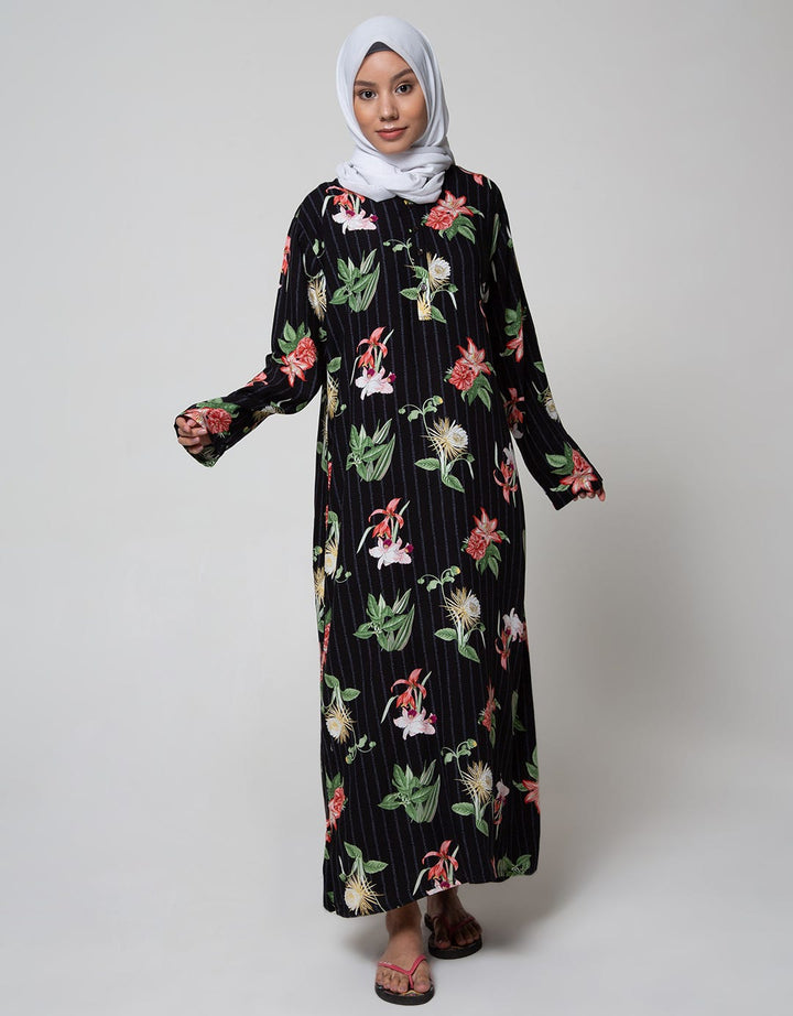St. Yves Long Sleeve Maxi Dress Flower In Jail