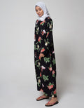 St. Yves Long Sleeve Maxi Dress Flower In Jail