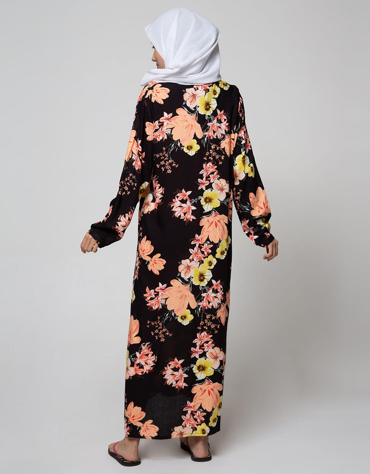 St. Yves Long Sleeve Maxi Dress With Anemone