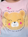 Little M Long Sleeve T-Shirt Tie Dye Bear Head