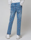 Aero Denim Long Pants Unicorn Print Denim