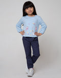 Little M T-Shirt Long Sleeve Doodle Paint Balloon Hand Ribbon