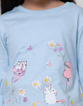 Little M T-Shirt Long Sleeve Doodle Paint Balloon Hand Ribbon
