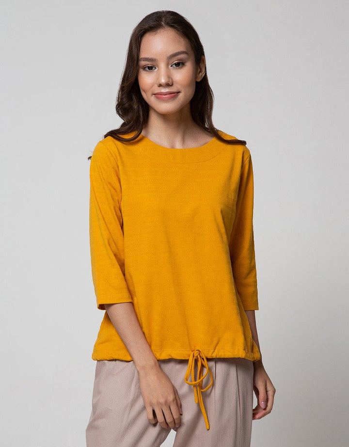 Connexion Drawstring Textured T-Shirt