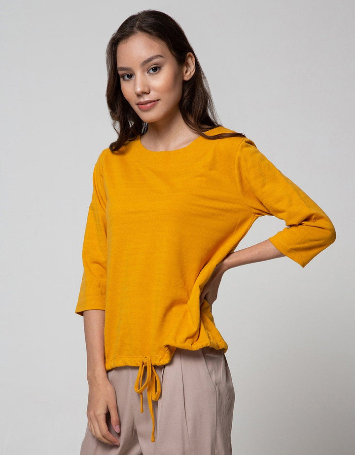Connexion Drawstring Textured T-Shirt