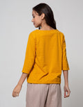 Connexion Drawstring Textured T-Shirt