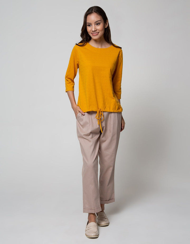 Connexion Drawstring Textured T-Shirt