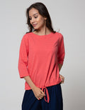 Connexion Drawstring Textured T-Shirt