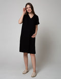 Connexion Mom Short Sleeve Midi Dress Rayon